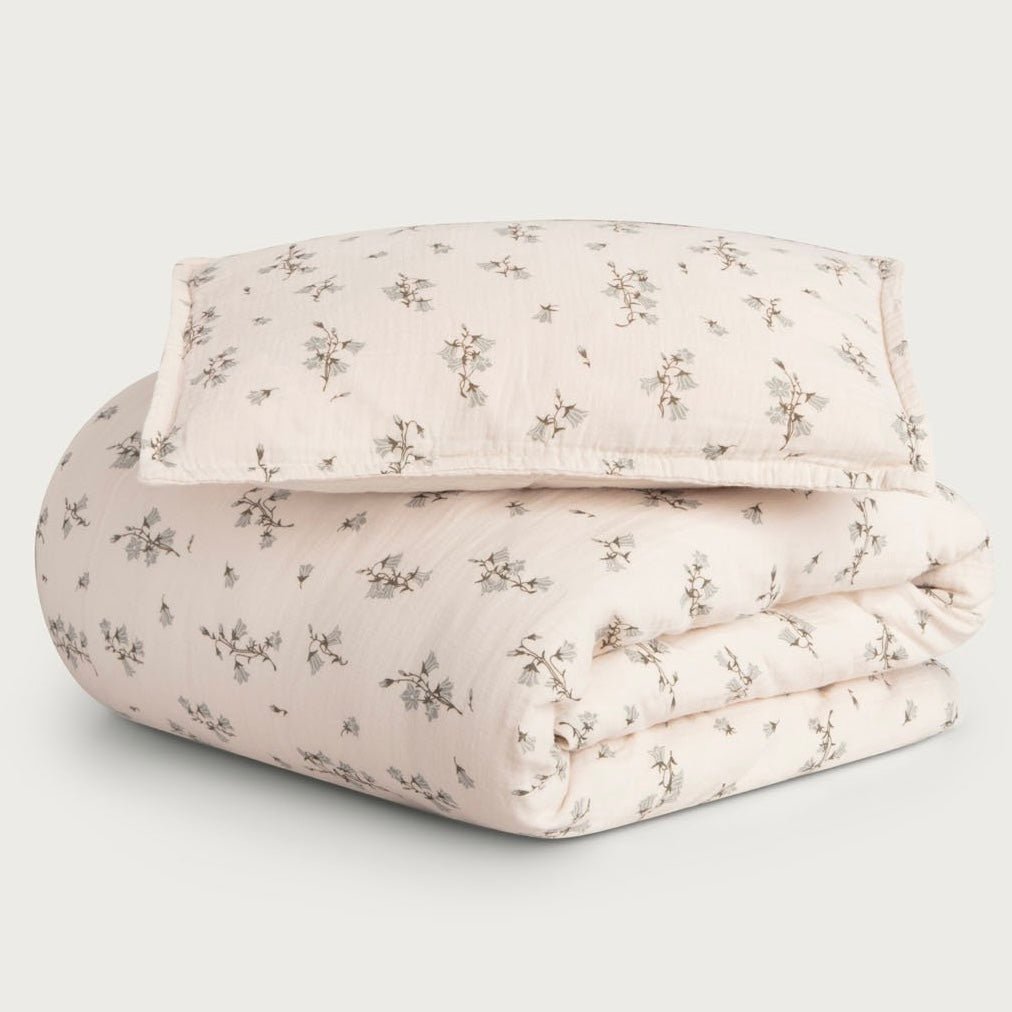 Bio Bettwäsche 'Bluebell Muslin' 100x140cm/40x60cm Junior