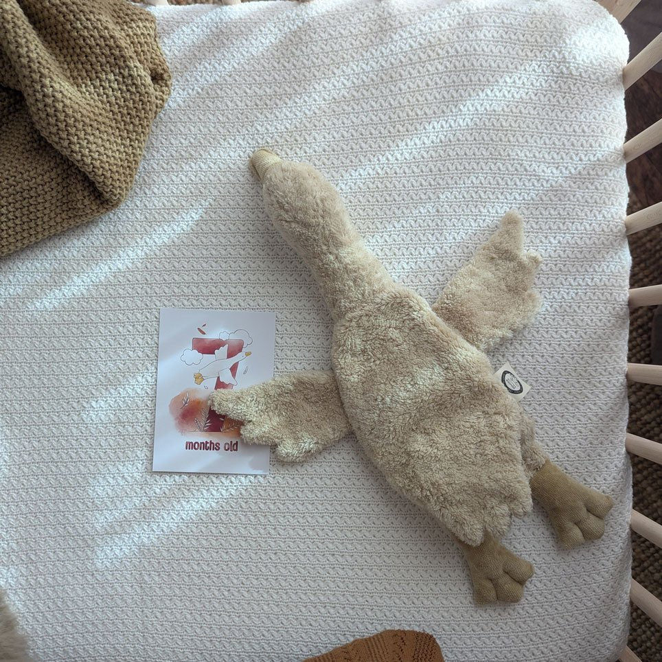 Kuscheltier Gans leinen mit Wärmekissen - klein