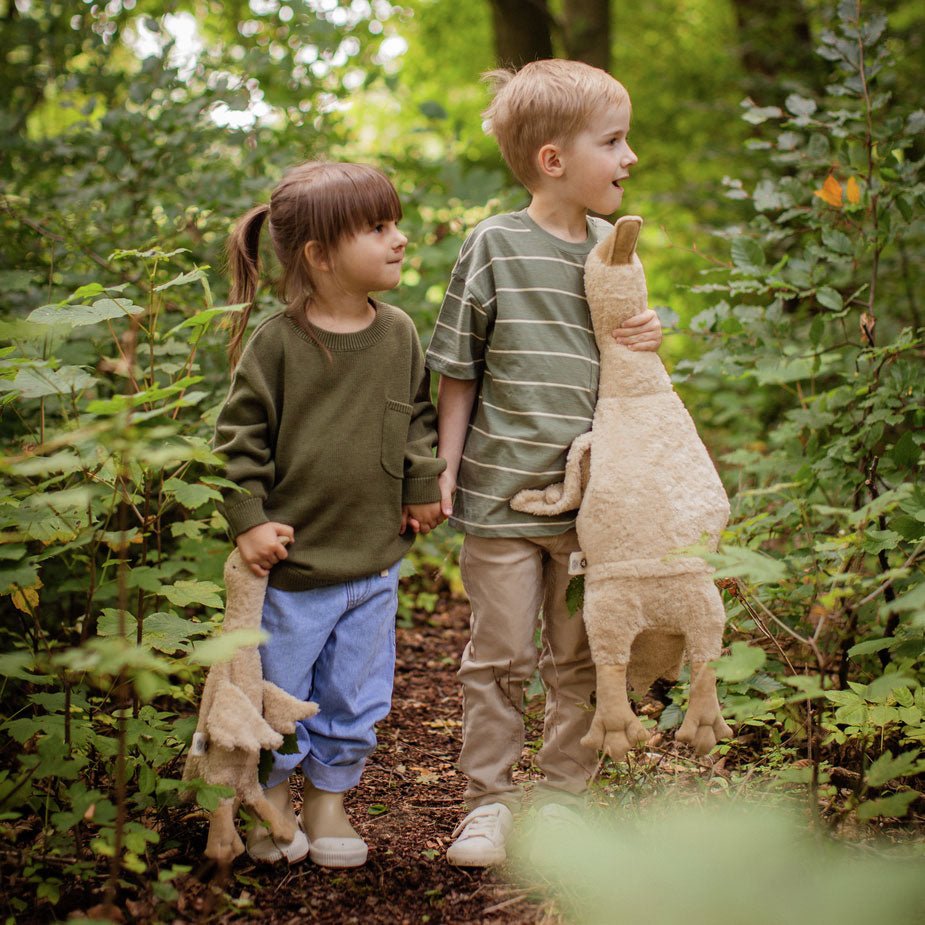 Kuscheltier Gans leinen mit Wärmekissen - klein
