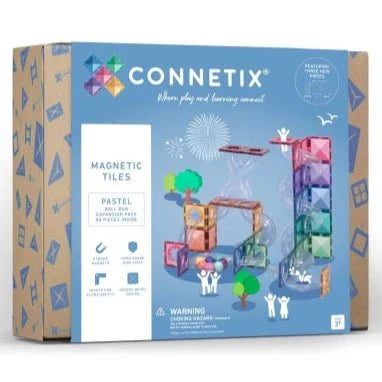 Magnetbausteine Kugelbahn Pastel Ball Run Expansion Pack - 80 Teile